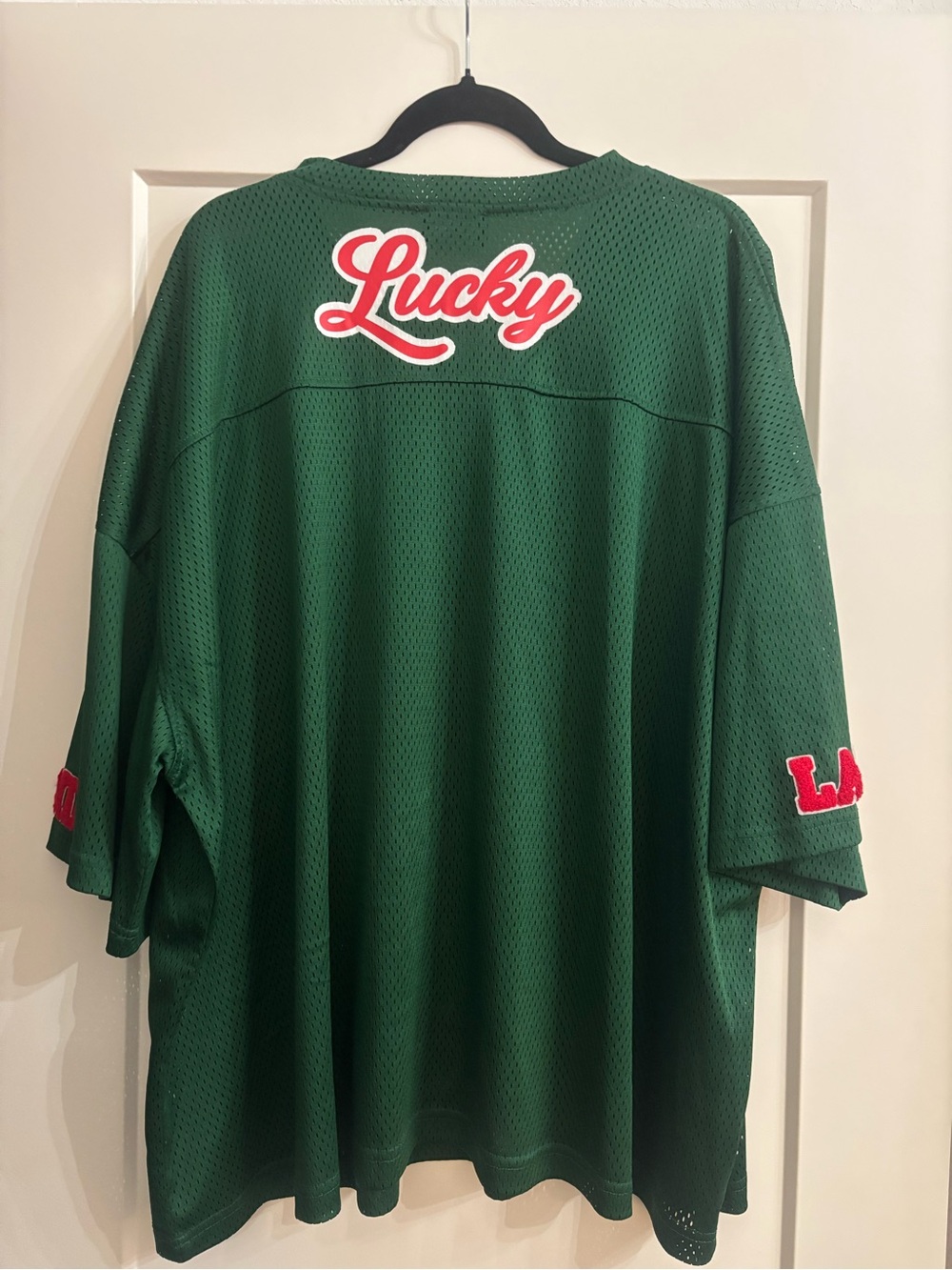 Dressed In Lala: Oversized “Lucky” Mesh Jersey Top - Picture 2 of 2